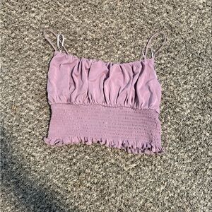 Love Tree Lavender Ruched Camisole